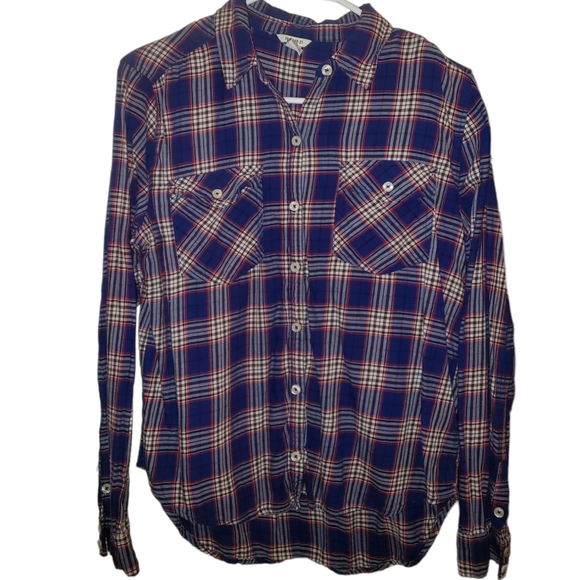 Forever 21 Plaid Button Down Shirt - Picture 1 of 3
